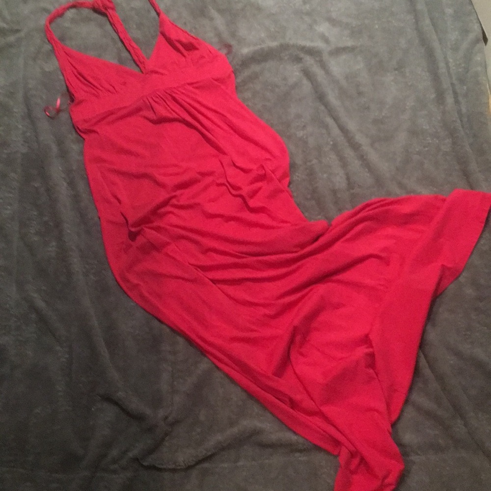 Hot Pink Maxi Dress Medium